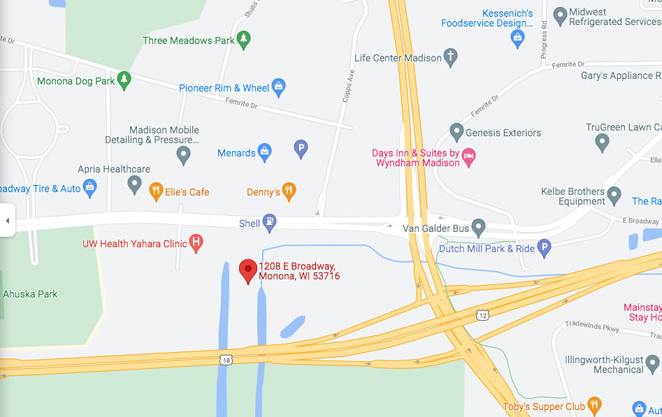 Map of development location